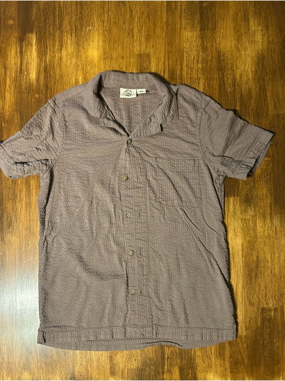 Panama Jack Short-Sleeve Button-Down Shirt in brown